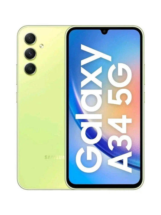 Samsung Galaxy A34 5G (Dual SIM) - 128GB - Awesome Lime (Unlocked) Smartphone