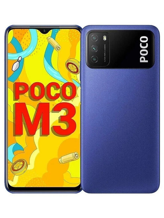 POCO M3 (Dual SIM) - 128GB - Blue (Unlocked) Smartphone