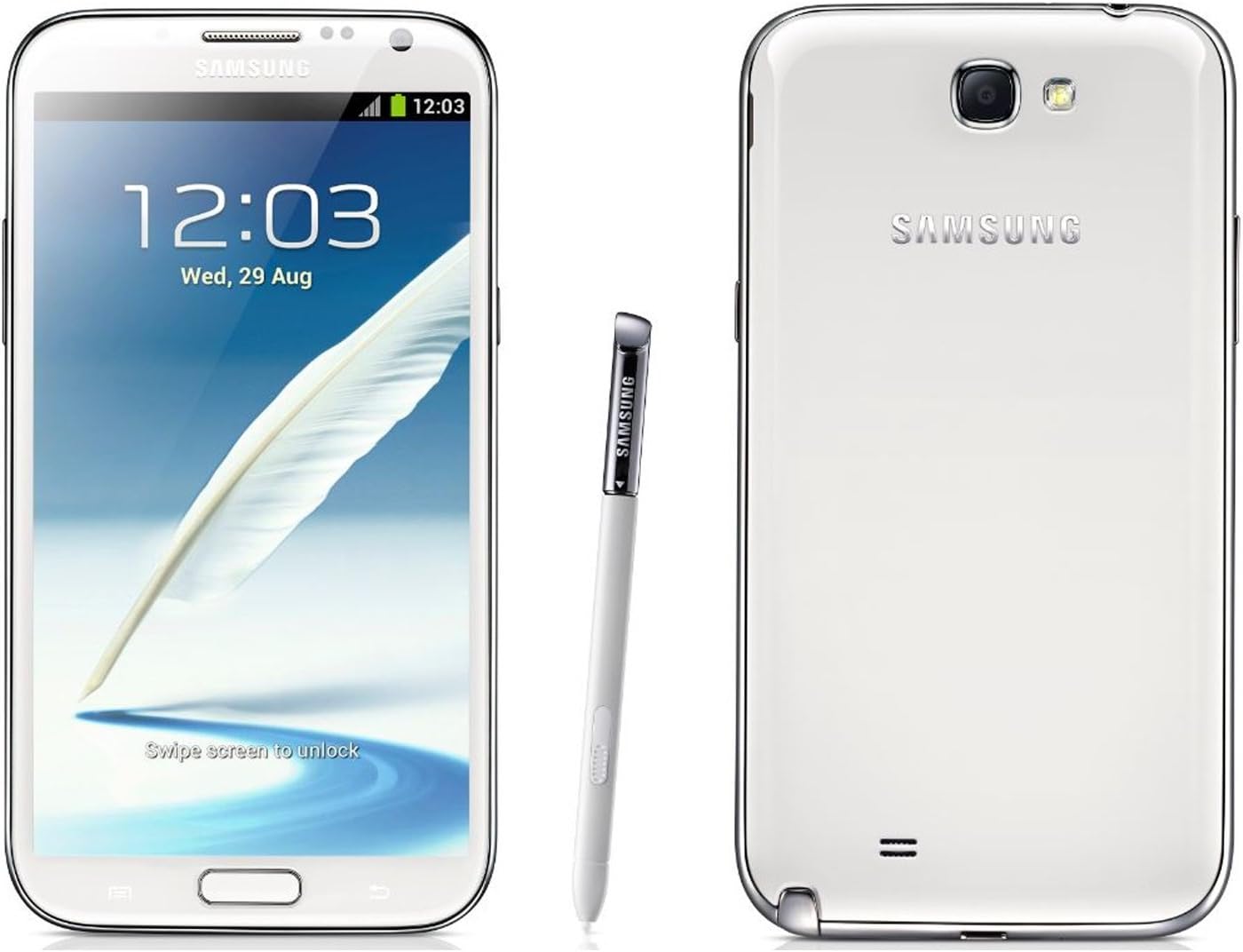 Samsung Galaxy Note 2 II GT-N7100 - 16GB - White (Unlocked) Smartphone