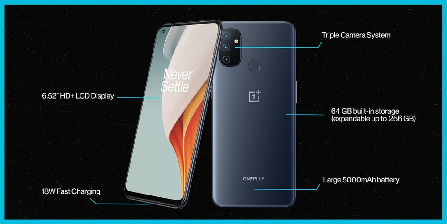 OnePlus Nord N100 - 64GB - Midnight Frost (Unlocked) Smartphone