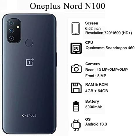 OnePlus Nord N100 - 64GB - Midnight Frost (Unlocked) Smartphone