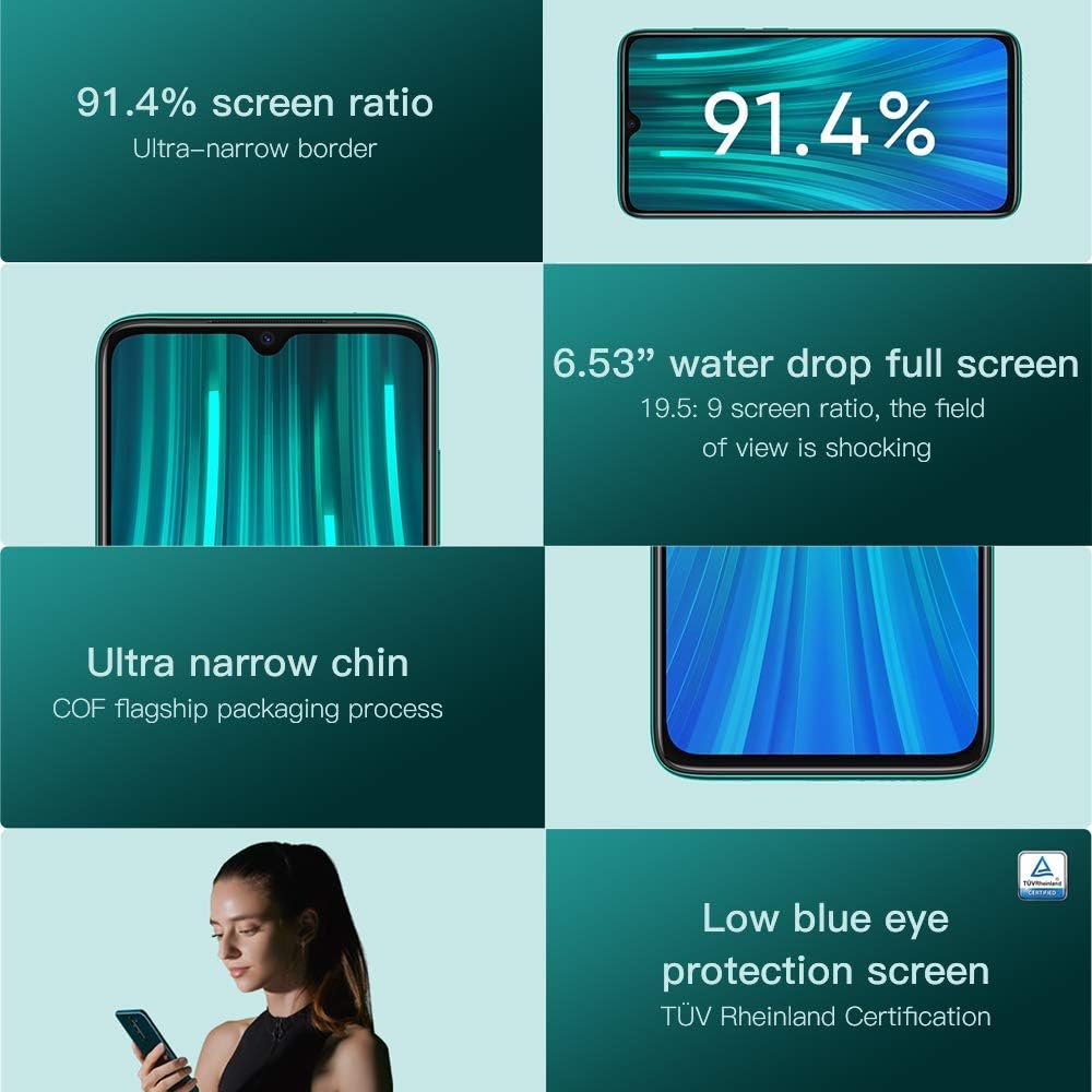 Xiaomi Redmi Note 8 Pro (Dual SIM) - 128GB - Green (Unlocked) Smartphone