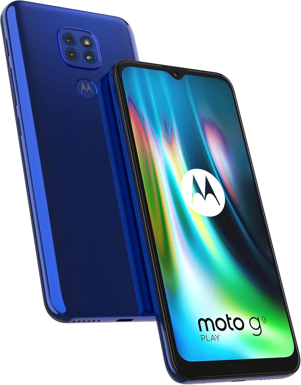 Motorola Moto G9 Play (Dual SIM) - 64GB - Blue (Unlocked) Smartphone