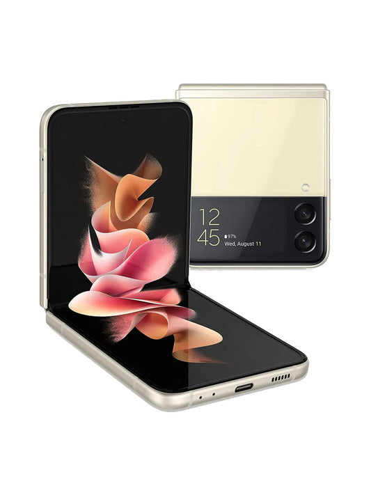 Samsung Galaxy Z Flip 3 5G (Dual SIM) - SM-F711B - 128GB - Cream (Unlocked)