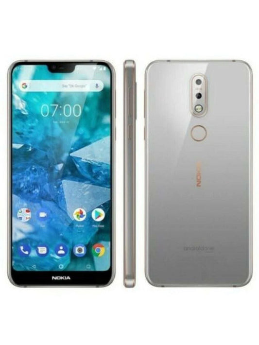 Nokia 7.1 - 32GB - Gloss Steel (Unlocked) Smartphone