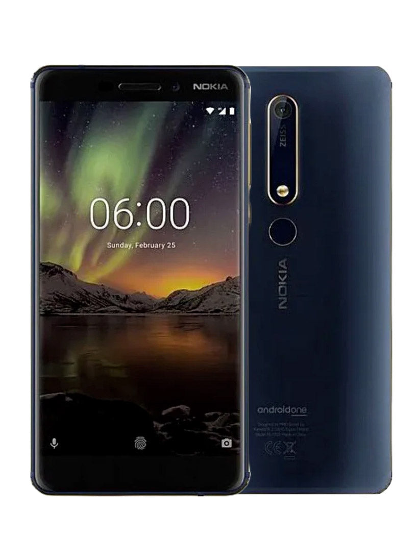 Nokia 6.1 - TA-1050 - 32GB - Blue (Unlocked) Smartphone