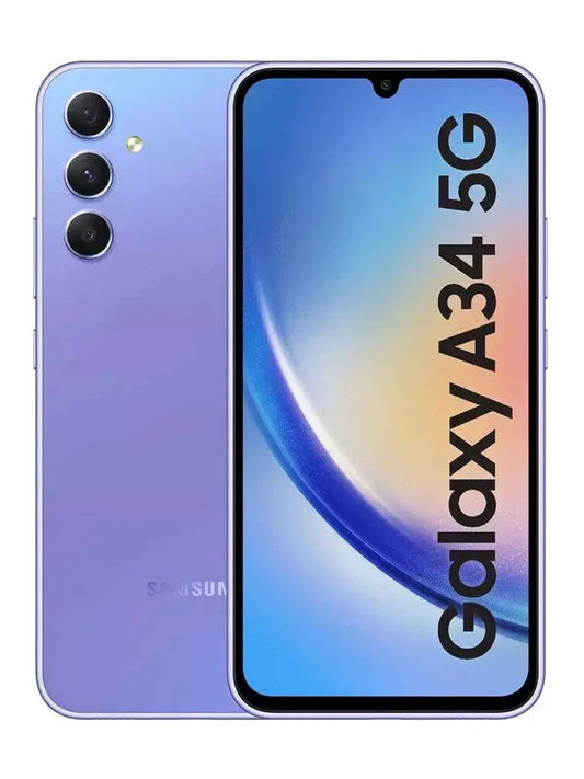 Samsung Galaxy A34 5G (Dual SIM) - 128GB - Awesome Violet (Unlocked) Smartphone