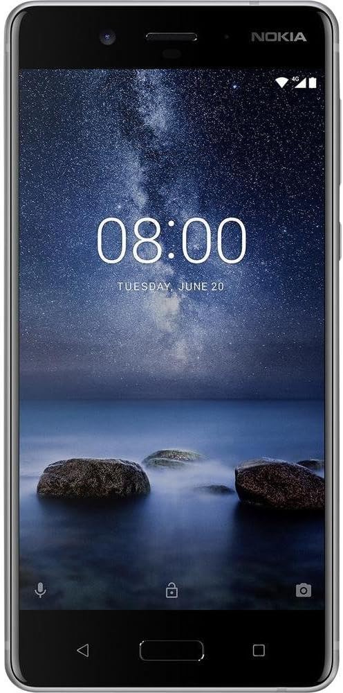 Nokia 8 - 64GB - Silver (Unlocked) Smartphone