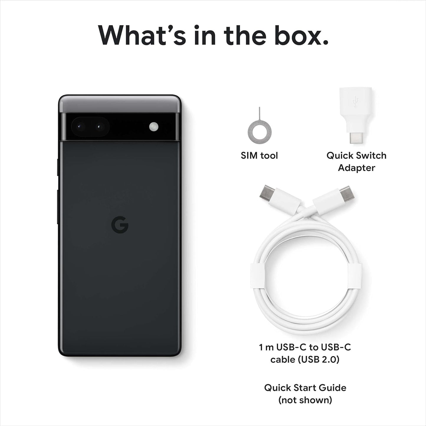 Google Pixel 6a - 128GB - Black (Unlocked) Smartphone