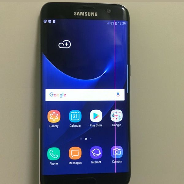 Black Samsung Galaxy S7 edge