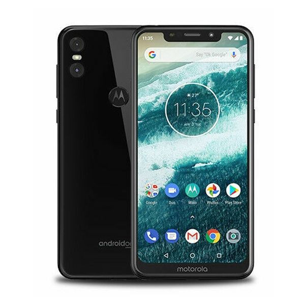 Motorola One Power (Dual SIM) - 64GB - Black (Unlocked) Smartphone